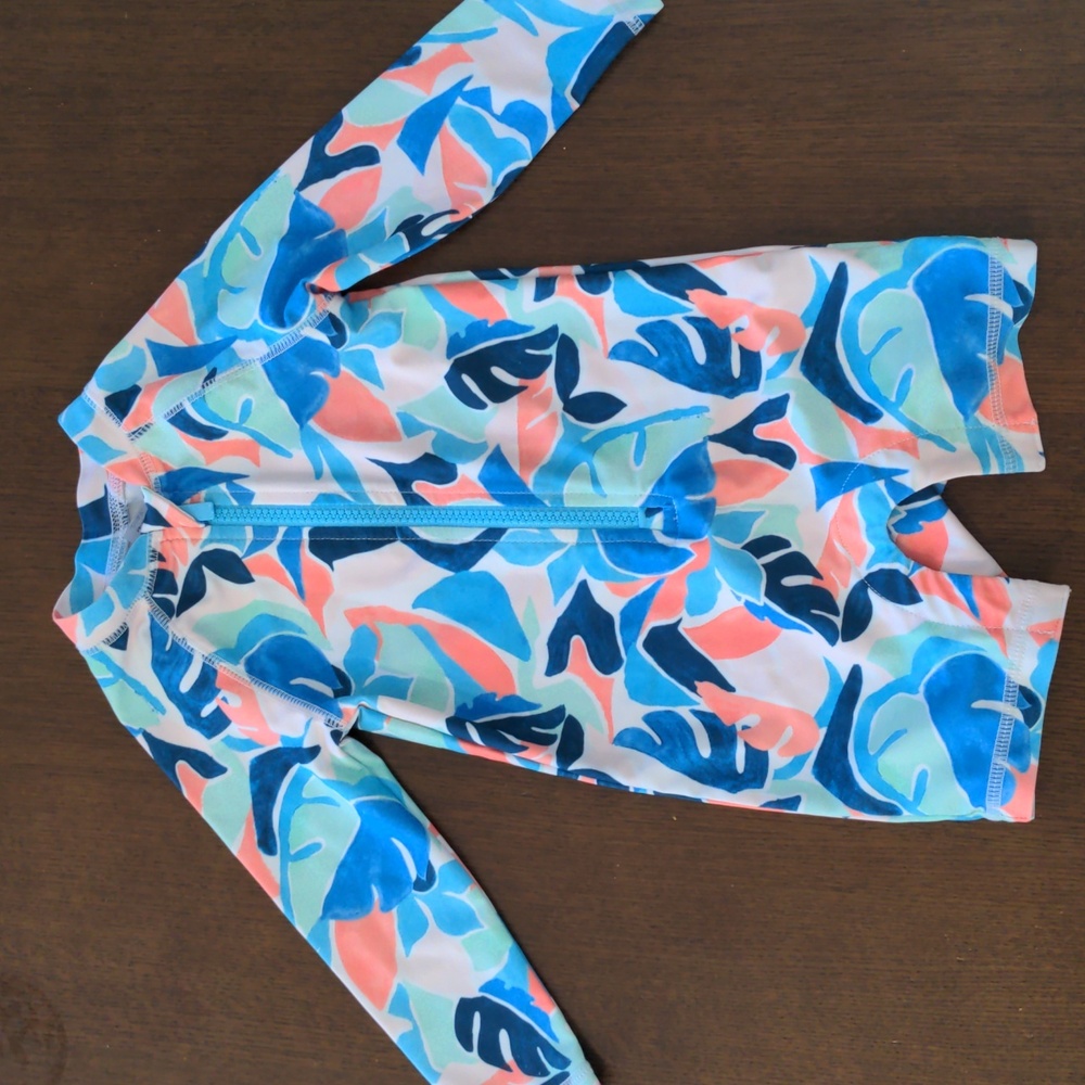 One piece long sleeve swimsuit